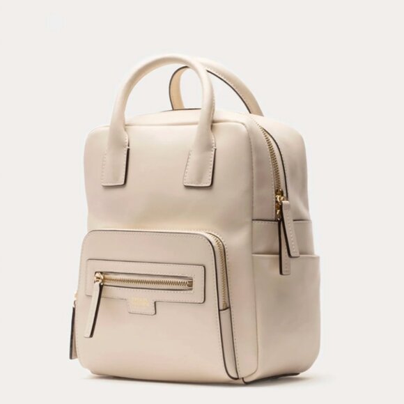 NWT Frances Valentine Small Casey Backpack Oyster Glazed - Gorgeous Bag - Picture 2 of 9